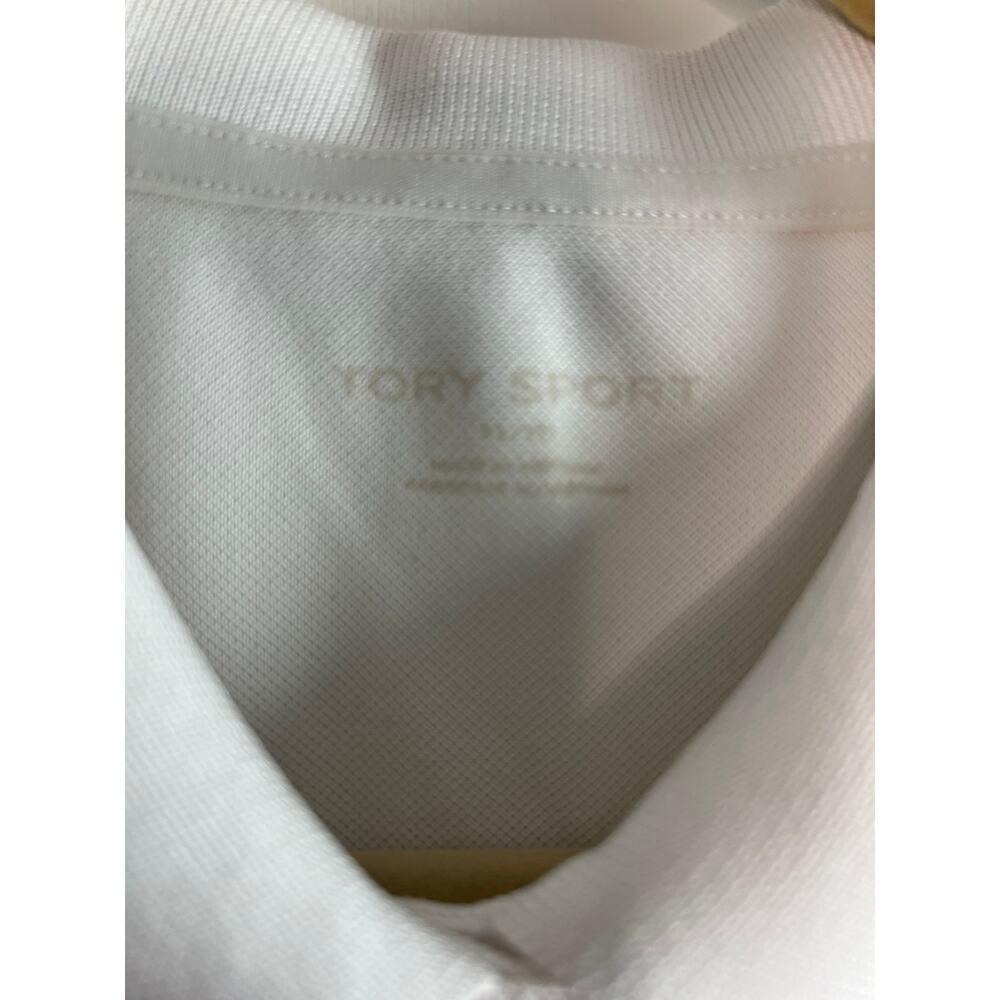 Tory Sport TECH PIQUÉ SLEEVELESS POLO White Sz XL - Picture 5 of 8